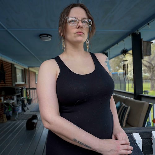 Calhoun resident Stormy Bost, who has elevated PFAS levels in her bloodstream and fluctuations in her health.