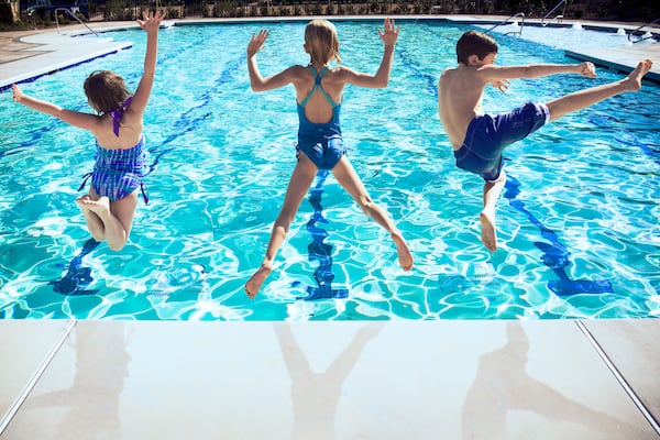 "Supervision is the number one safety tip" for children at the pool, says emergency room physician Sarah Gard Lazarus, DO. (Courtesy of Edward Andrews Homes)