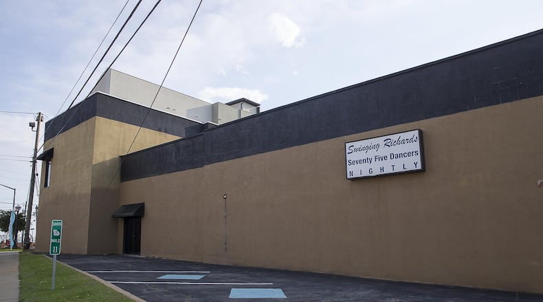 The exterior of Swinging Richards, located at 1400 Northside Drive SW, in Atlanta. The club, a mainstay of the city’s gay nightclubs, has filed for bankruptcy protection after being sued by several former strippers who claimed they were not paid. (ALYSSA POINTER/ALYSSA.POINTER@AJC.COM)