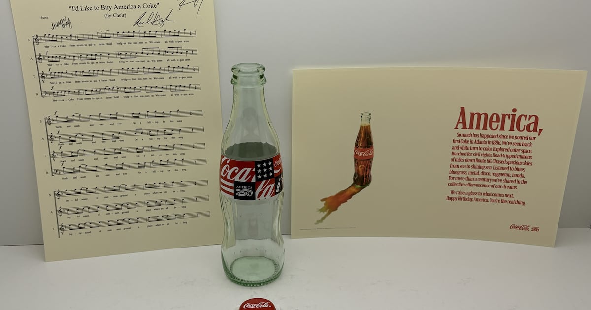 Coca-Cola items part of U.S. 250th birthday time capsule