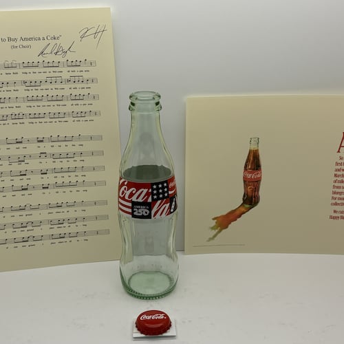 Coca-Cola items will be included in a time capsule that's set to be buried July 4 in honor of America's 250th birthday. (Courtesy of America250)