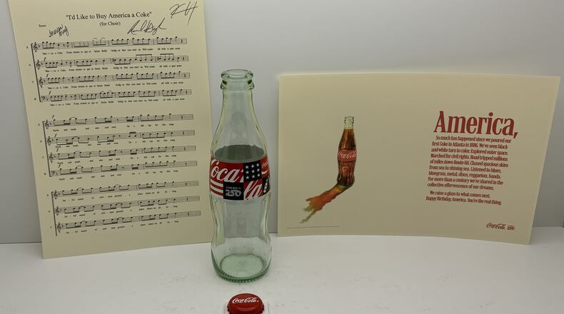 Coca-Cola items will be included in a time capsule that's set to be buried July 4 in honor of America's 250th birthday. (Courtesy of America250)