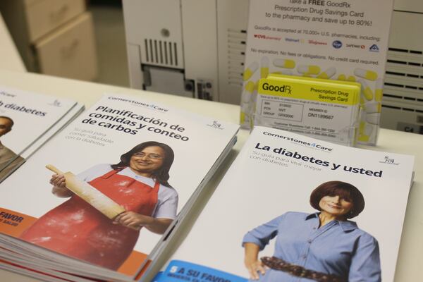 Spanish brochures can be seen on the counter at Good Samaritan Clinic.
