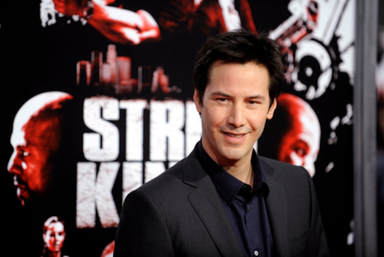 Forest Whitaker, Keanu Reeves at "Street Kings" premiere