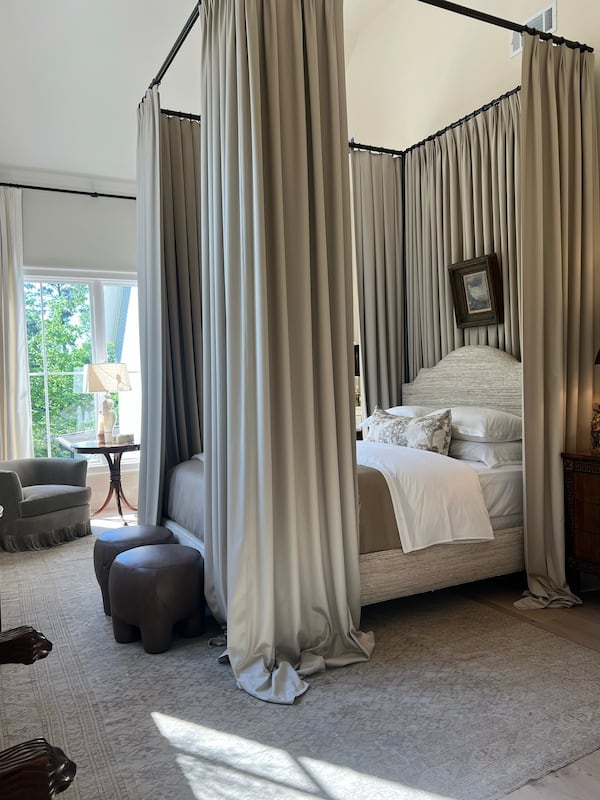 The in-law suite created by Frederick Morelli takes advantage of how light plays with brown shades. "I think that brown is a more forgiving color than most others, and it has a depth to it that shifts with the light.” (Courtesy of UpCountry Home)