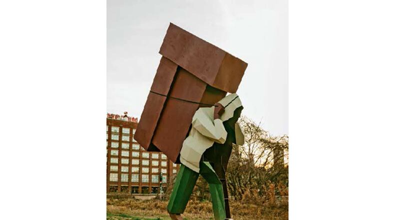 Alpharetta is spending $24,000 to acquire for the city’s permanent sculpture collection “The Laborer,” by artist Mike Wasol. CITY OF ALPHARETTA