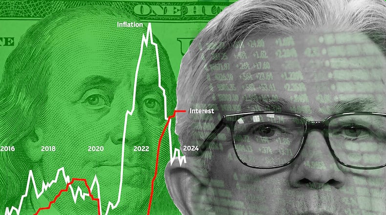 Jerome Powell, chairman of the Federal Reserve, has said he think it's no longer time to be fighting inflation by raising interest rates. This week, the Fed's elite committee met to consider cutting rates to keep the economy growing. Illustration by ArLuther Lee