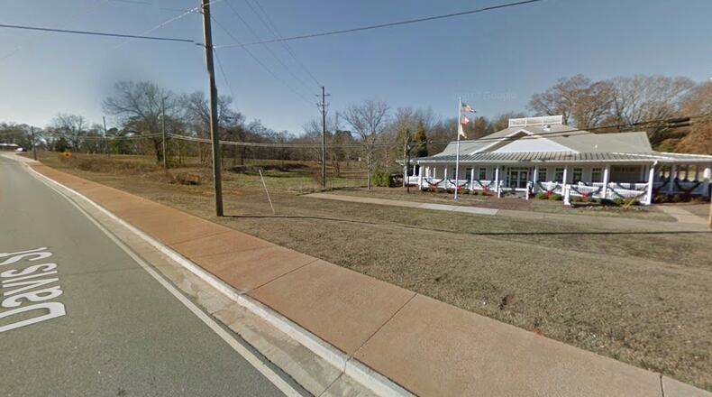 Braselton has earned a grant to build a decorative crosswalk near the Braselton library. Google Maps