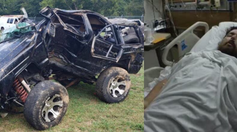 Micah Callahan was seriously injured during a Sunday morning wreck.