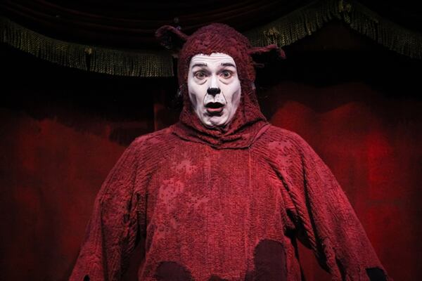 Jason Hines portrays Catly Dreadful in the Center for Puppetry Arts production "The Ghastly Dreadfuls."