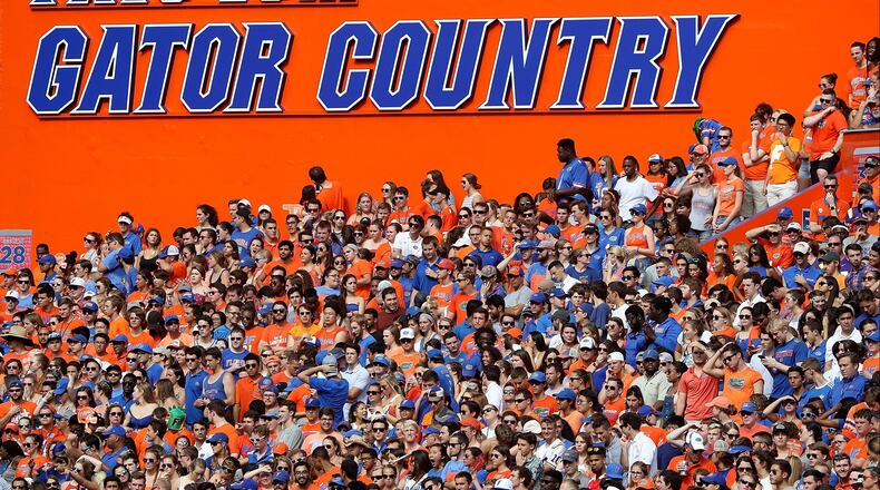 FILE PHOTO: A general view during the game between the Florida Gators and the LSU Tigers at Ben Hill Griffin Stadium on October 7, 2017 in Gainesville, Florida. (Photo by Sam Greenwood/Getty Images)