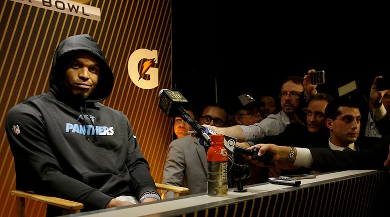 Cam Newton's post-Super Bowl press conference lasted all of three minutes and he said little.