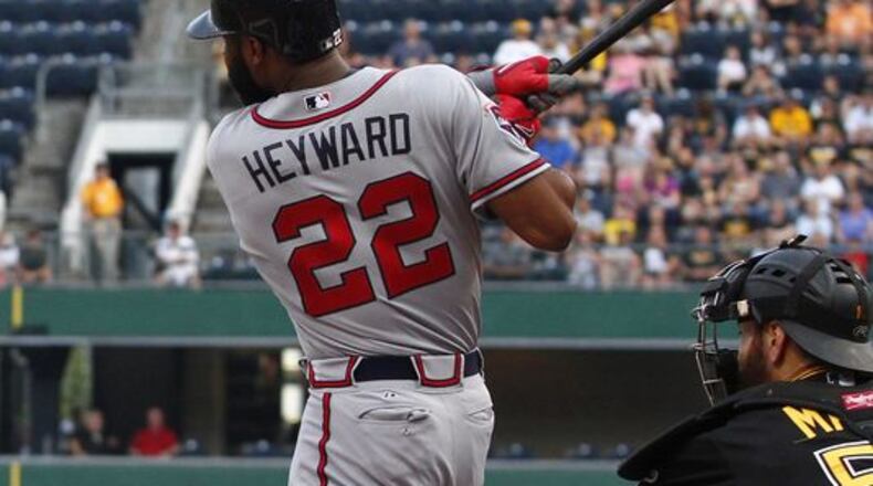 Jason Heyward led off Monday's win at Pittsburgh with a homer, the third time he's done that this season.