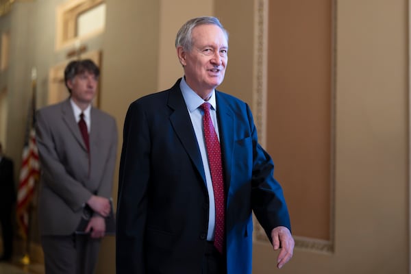 Senate Finance Committee Chairman Mike Crapo, R-Idaho, arrives for a closed-door Republican meeting to advance President Donald Trump's sweeping domestic policy bill, at the Capitol in Washington, Friday, June 27, 2025. (AP Photo/J. Scott Applewhite)