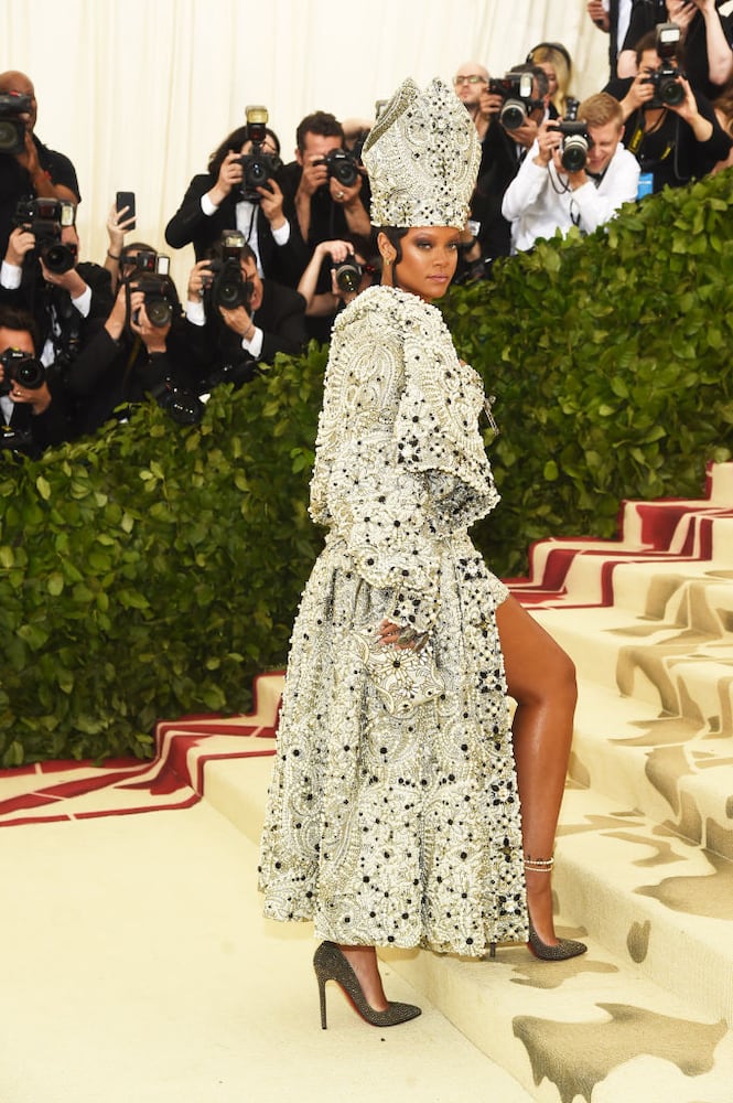 Rihanna channels the Pope at 2018 Met Gala