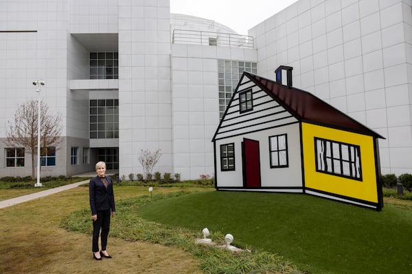 Hala Moddelmog, CEO of Woodruff Arts, at the center in Atlanta on Friday, November 21, 2025. (Arvin Temkar/AJC)