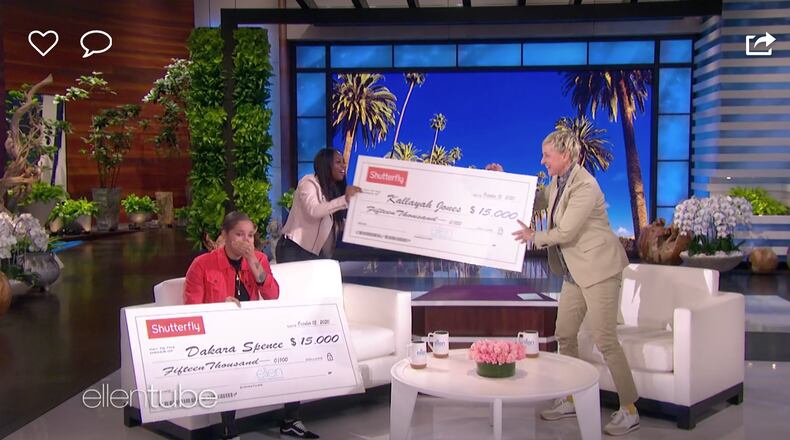 A DeKalb County bar owner and employee appeared on "The Ellen DeGeneres Show." This is a screenshot from the segment, which aired earlier in October.