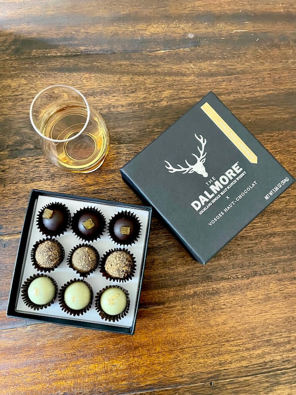 The Vosges Dalmore scotch-infused chocolate collection is infused with expressions of single malt whisky. Angela Hansberger for The Atlanta Journal-Constitution