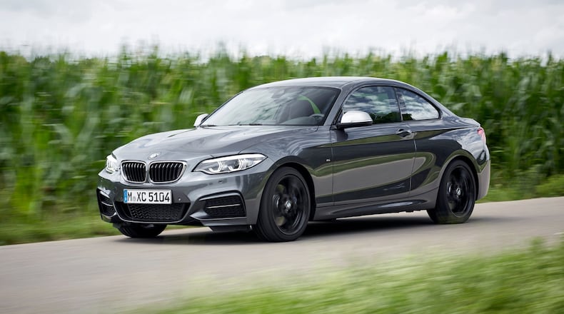 This photo provided by BMW shows a 2018 2 Series coupe. Benefitting from elements pulled from more expensive models in the BMW lineup, the 2 Series boasts plenty of features for the money and strong performance. (Courtesy of BMW of North America via AP)