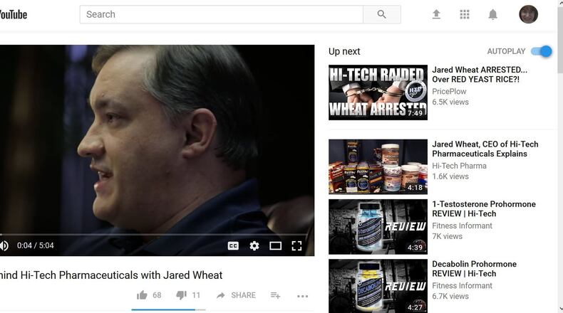 Hi-Tech Pharmaceuticals owner Jared Wheat has had running battles with the Food and Drug Administration, at times taking to YouTube to make his case. Because he has spoken out about the agency, he contends he has been singled out for criminal prosecution.
