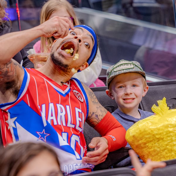 Rock "Wham" Middleton grew up surrounded by entertainers, so performing during Harlem Globetrotter games wasn't a challenge. (Courtesy of Craig Hunter Ross)