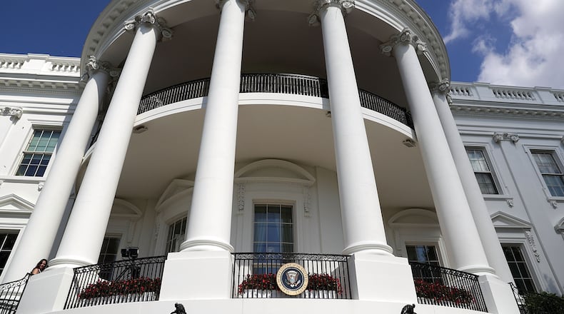 WASHINGTON, DC - OCTOBER 03: The White House is seen during the South by South Lawn, a White House festival of ideas, art, and action, October 3, 2016 at the South Lawn of the White House in Washington, DC. The White House hosts the event to call on Americans "to discover their own way to make a positive difference in our country." (Photo by Alex Wong/Getty Images)