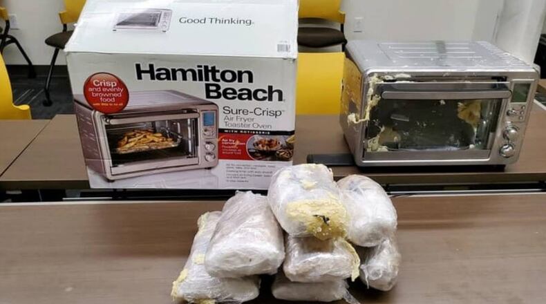 Police in Louisville found $100,000 worth of meth stuffed inside an air fryer.