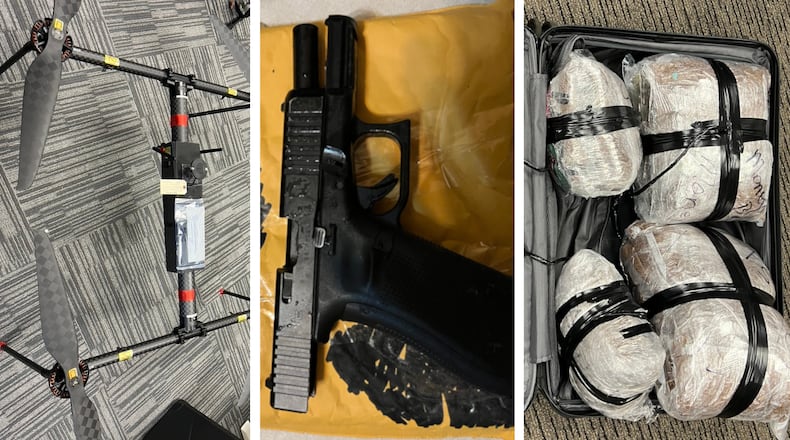 A Georgia Department of Corrections investigation into drop drops at Georgia prisons led to the seizure of drugs, tobacco, cellphones and weapons. Phone taps used in the investigation also led to the discovery of a separate criminal enterprise involving GDC employees, officials say.