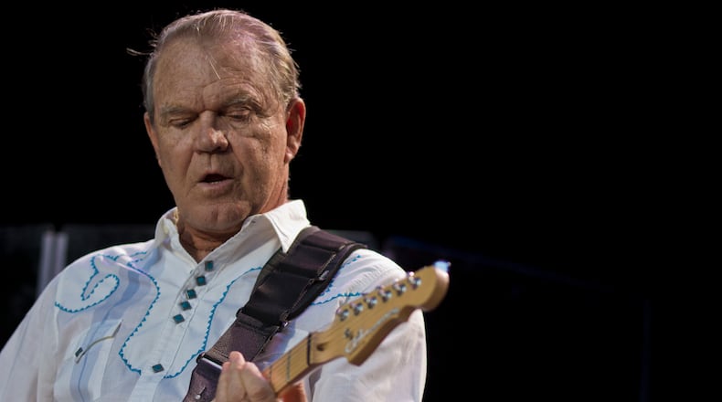 071412 Atlanta: Glen Campbell performs at Chastain Park Amphitheatre on Saturday, July 14, 2012. Max Blau Special Glen Campbell performs during his farewell tour at Chastain Park Amphitheatre on Saturday, July 14, 2012. Max Blau Special to the AJC.