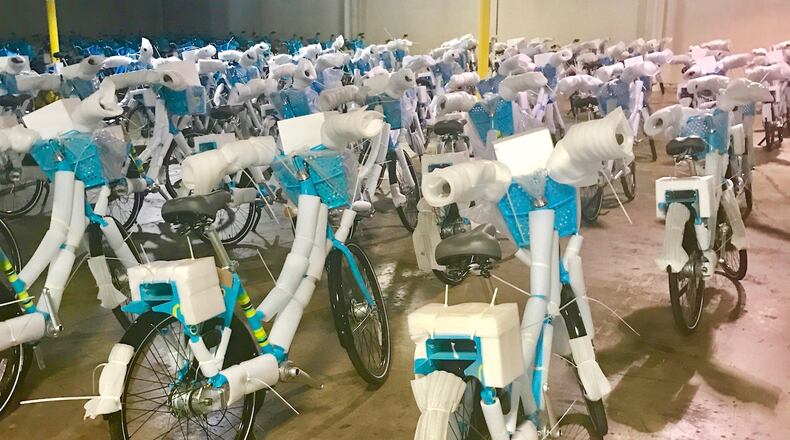 These 500 new bikes arrive recently to add to the fleet in the Relay Bike Share program. CONTRIBUTED
