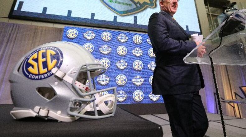 SEC Commissioner Greg Sankey opens Media Days.