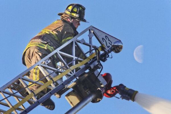Selected engine companies of DeKalb County fire would have 4-person crews, the remainder, 3. Photo by John Spink