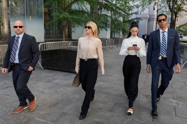 Witness Kerry Morgan arrives at Federal Court for the Sean "Diddy" Combs trial on Monday, May 19, 2025, in New York. (AP Photo/Ted Shaffrey)
