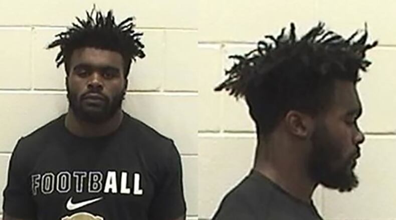 Elijah Holyfield was arrested Monday, May 1, 2017, in Athens on two misdemeanor drug charges.