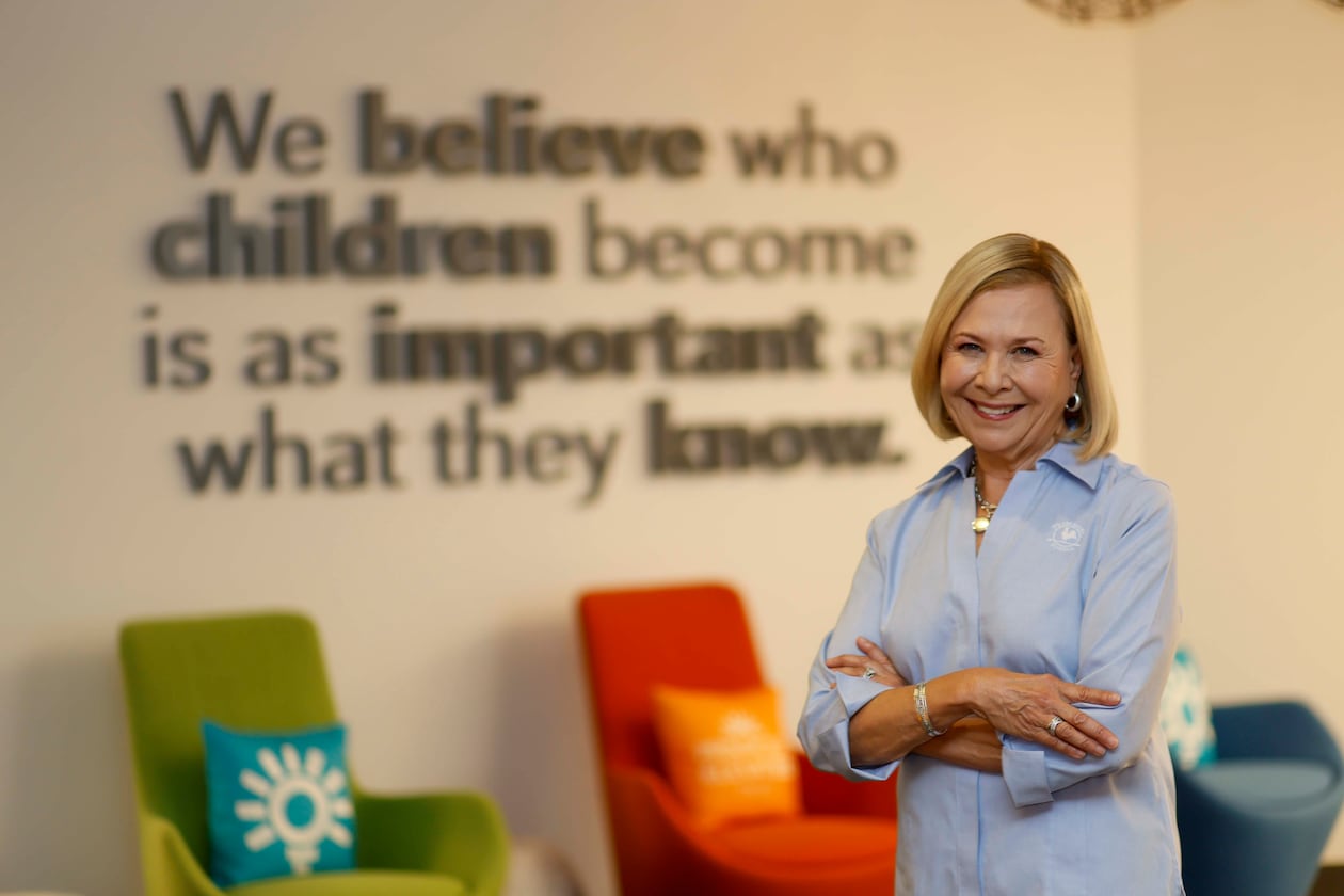 Jo Kirchner, CEO of Primrose Schools, poses for a photograph at the Primrose Schools National Support Center in Atlanta on Wednesday, July 30, 2025. (Miguel Martinez/AJC)