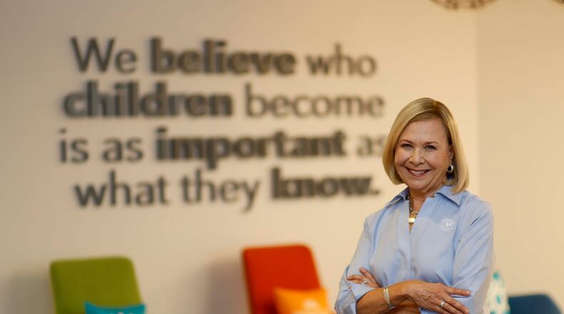 Jo Kirchner, CEO of Primrose Schools, poses for a photograph at the Primrose Schools National Support Center in Atlanta on Wednesday, July 30, 2025. (Miguel Martinez/AJC)