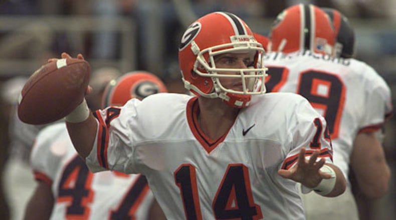 Quarterback Mike Bobo was named to the AJC Super 11 team in 1992 prior to his senior season at Thomasville High School. Bobo played at the University of Georgia until 1997 and will begin the 2022 season at Georgia on the staff of former UGA teammate Kirby Smart.