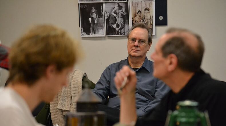 DePoy watches a rehearsal of “Edward Foote.” Photo by Kathleen Sullivan