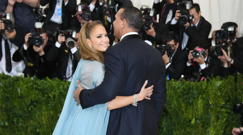 NEW YORK, NY - MAY 01: Jennifer Lopez and Alex Rodriguez attend the "Rei Kawakubo/Comme des Garcons: Art Of The In-Between" Costume Institute Gala at Metropolitan Museum of Art on May 1, 2017 in New York City. (Photo by Dia Dipasupil/Getty Images For Entertainment Weekly)