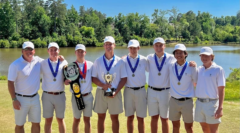 The Westminster boys won the 2022 GSGA Class 3A golf tournament. The Wildcats won nine of 10 tournaments in which they competed.