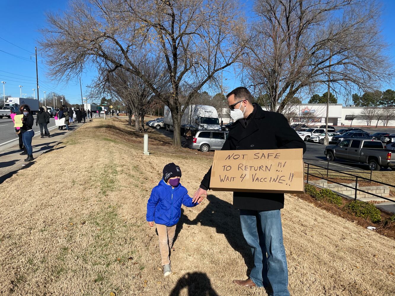 DeKalb residents rally against school reopening plans