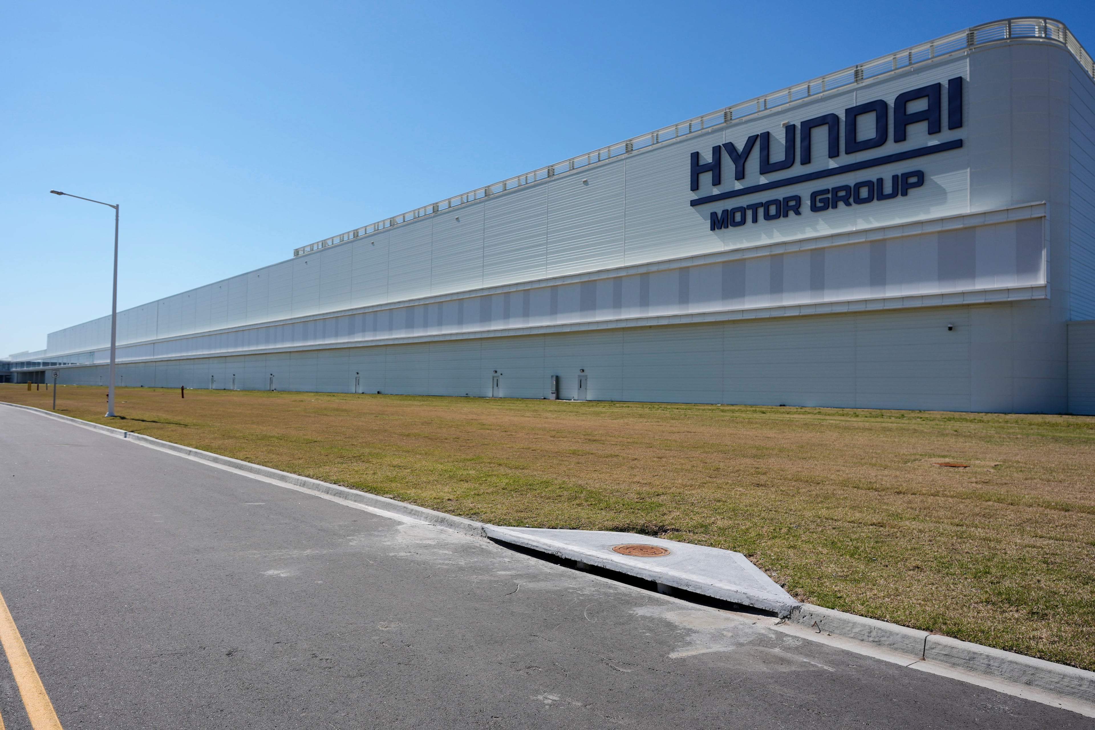 The Hyundai Motor Group Metaplant America in Ellabell was the scene of a forklift fatality. (Mike Stewart/AP)