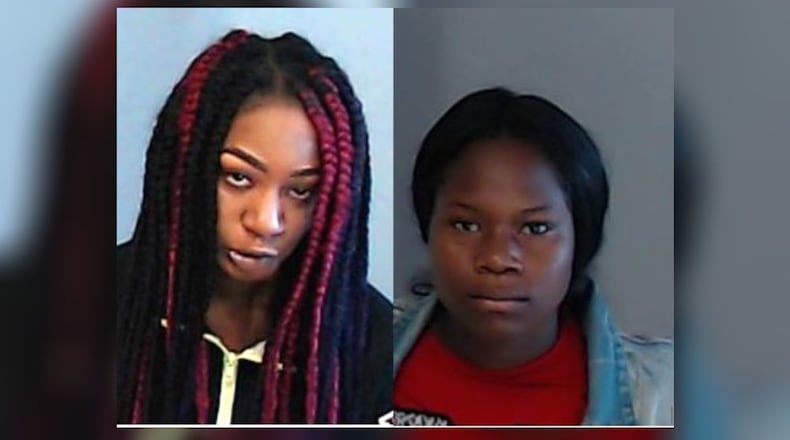 Keniya Lloyd (left) and Donesia Glass