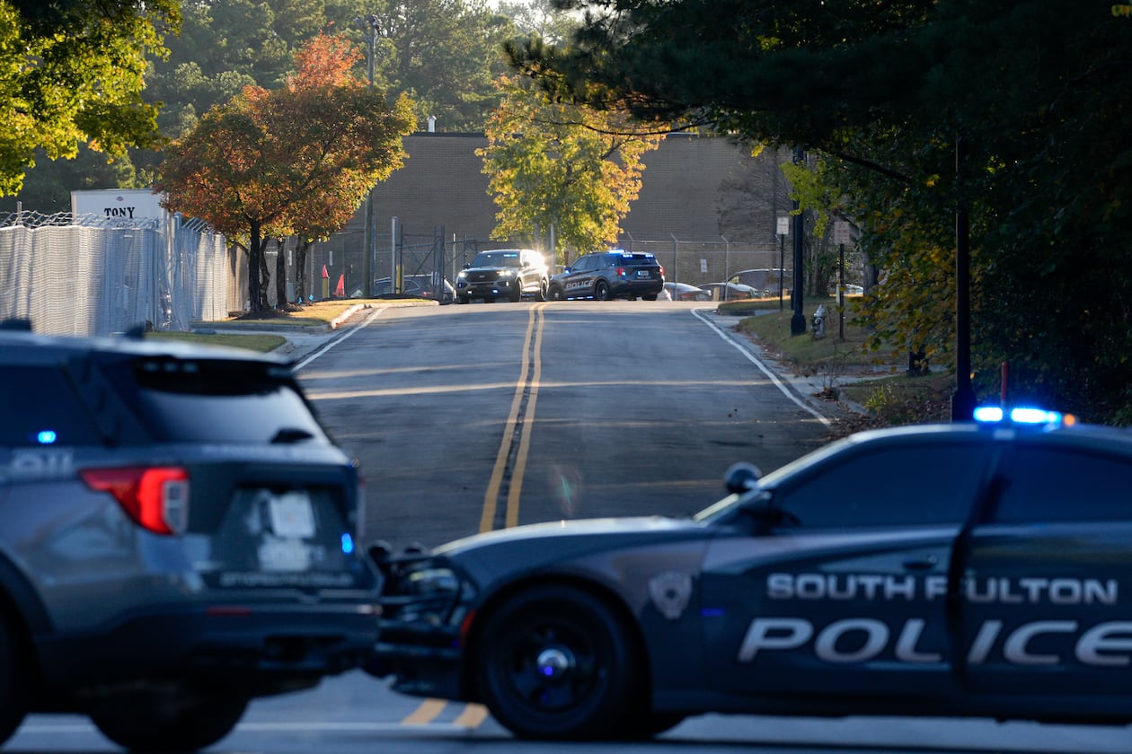 An military ordnance was removed Thursday from a USPS facility in South Fulton, police said. (Ben Hendren for the AJC)