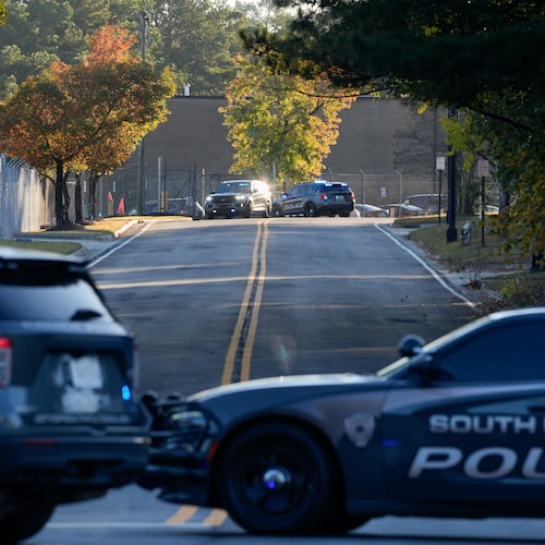 An military ordnance was removed Thursday from a USPS facility in South Fulton, police said. (Ben Hendren for the AJC)