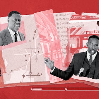 (Photo Illustration: Broly Su / AJC | Source: Abbey Cutrer, Arvin Temkar and Natrice Miller for the AJC, Unsplash, Pexels)