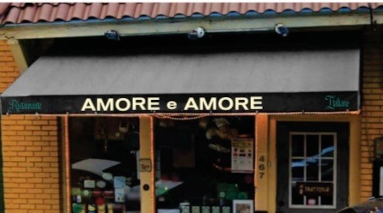 The exterior of Amore e Amore. / Courtesy of Amore e Amore