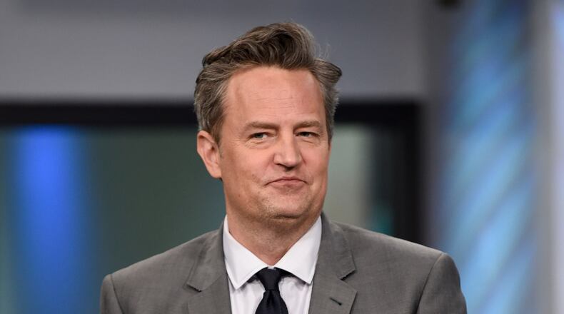 FILE - Actor Matthew Perry participates in the BUILD Speaker Series to discuss the mini-series "The Kennedys After Camelot" in New York, March 30, 2017. (Photo by Evan Agostini/Invision/AP, File)