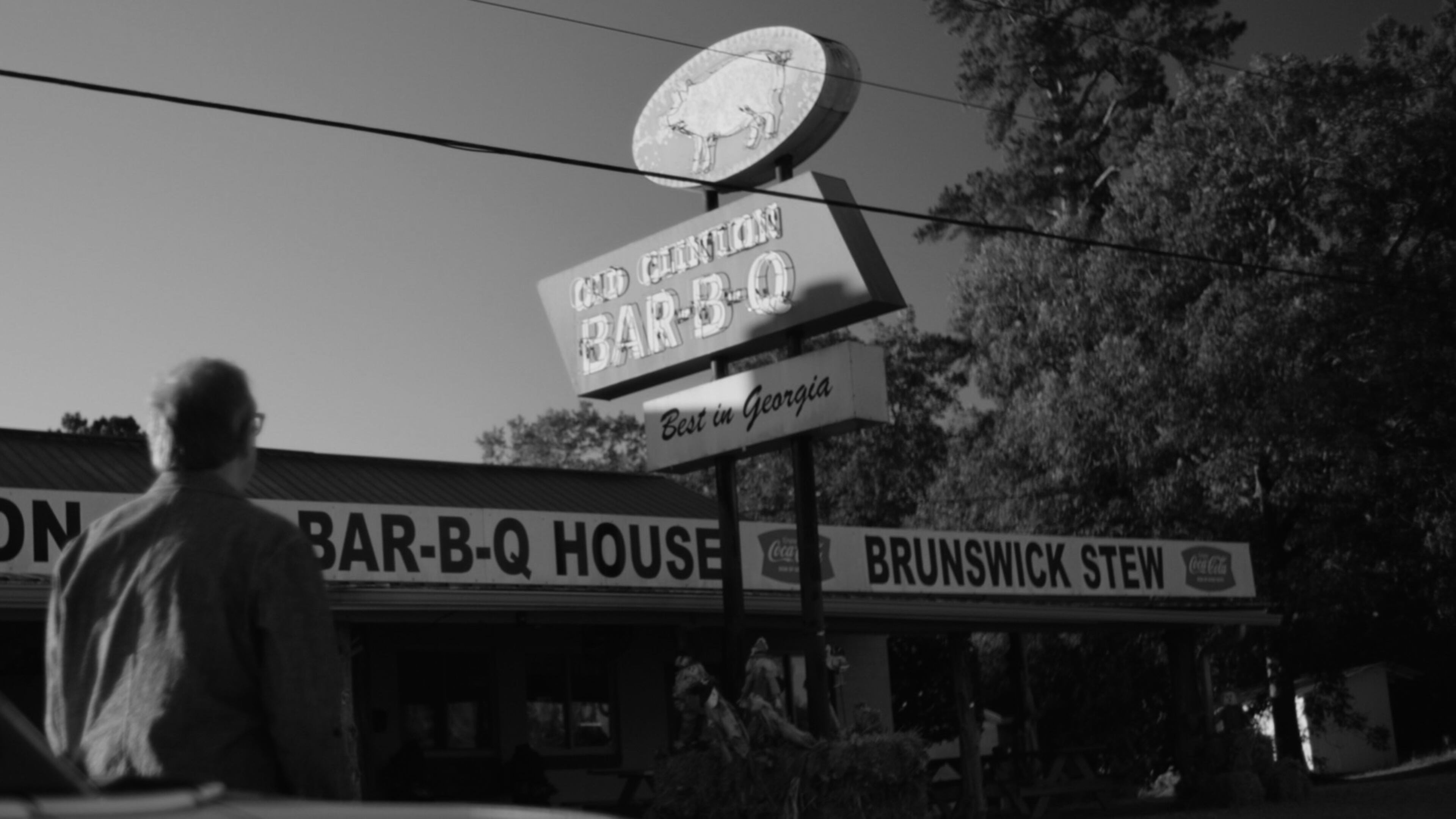 Old Clinton Bar-B-Q in Gray, John T. Edge's hometown joint where the author and his dad bonded over Brunswick stew and pork sandwiches. 
Courtesy of Bluefoot Entertainment
