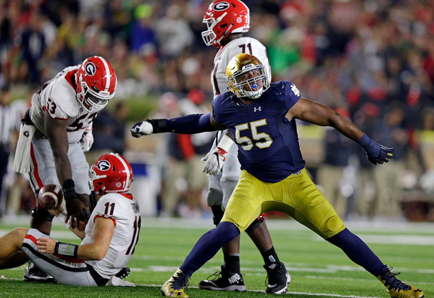 Sept. 9, 2017: Georgia @ Notre Dame